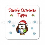 Personalised Christmas Tipple Coaster